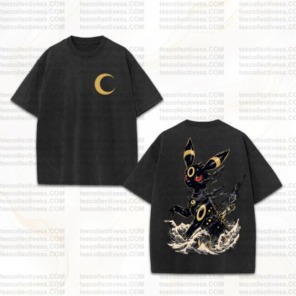 Vintage 3D Direct Inkjet Printed Washed Unisex T-Shirt