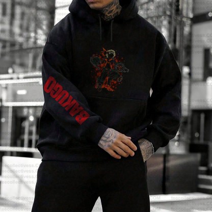 Unisex Anime Graphic Streetwear Vintage Plush Hoodie