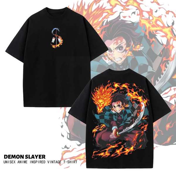 TANJIRO DEMON SLAYER OVERSIZED T-SHIRT-[DS]
