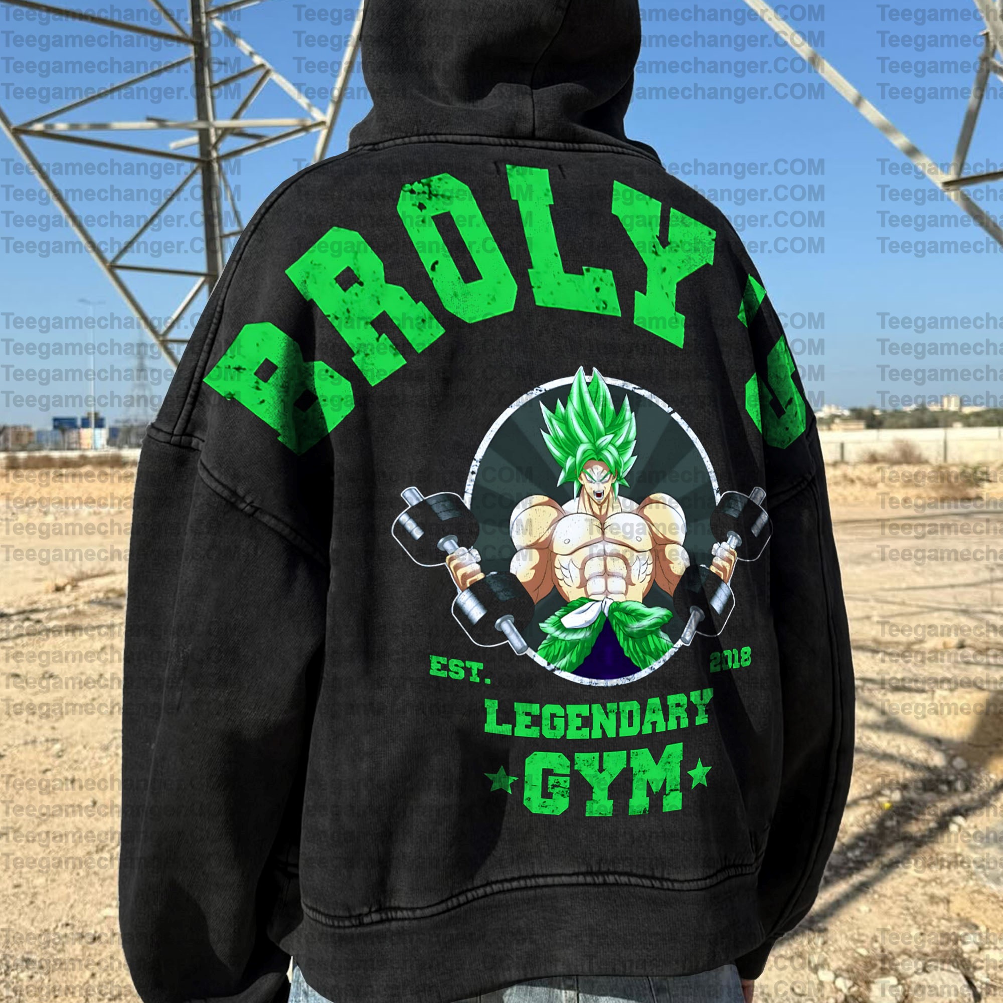 Vintage 3D Direct Inkjet Printed Washed Unisex Plush Hoodie