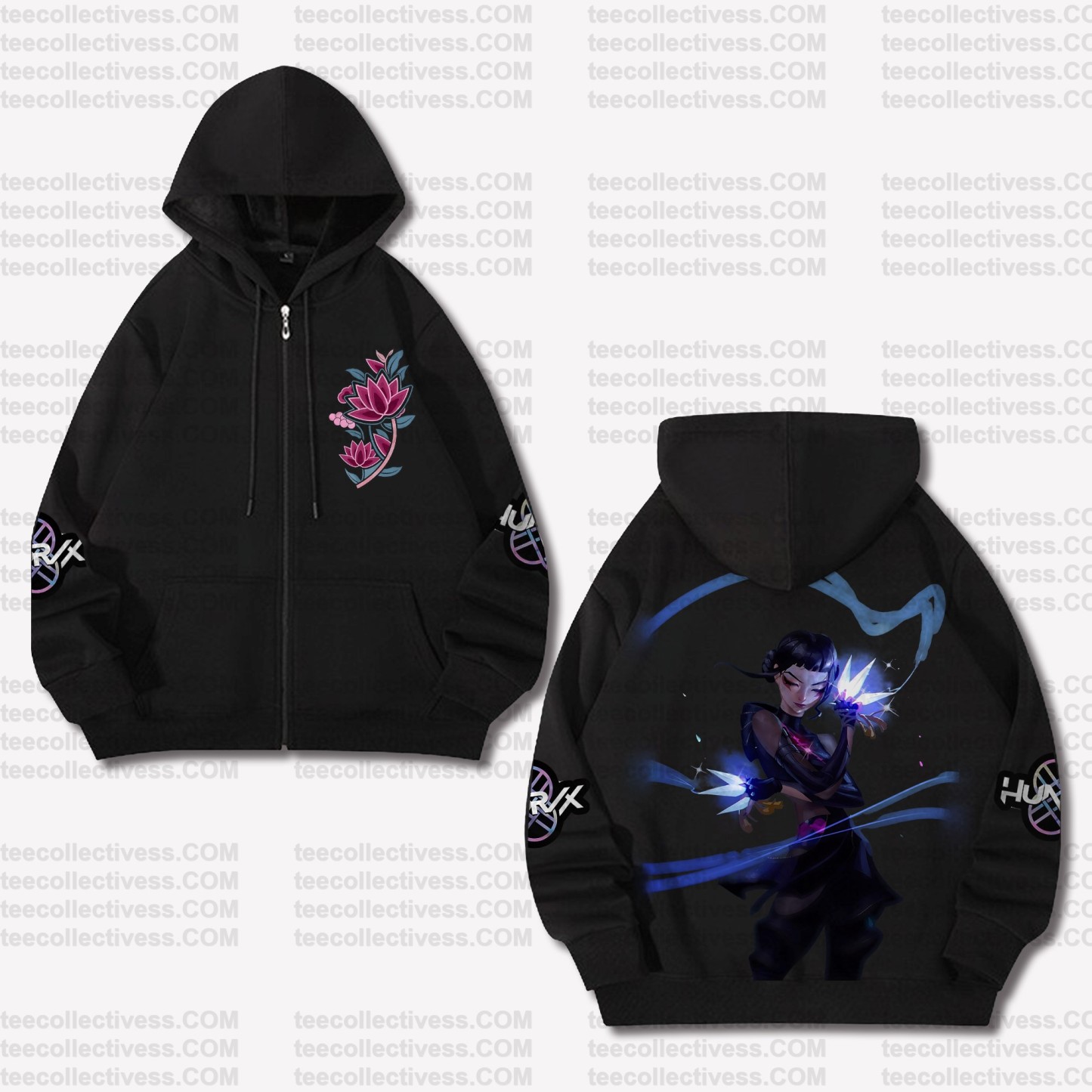 Unisex Graphic Streetwear Vintage Zipper Cardigan Plush Hoodie