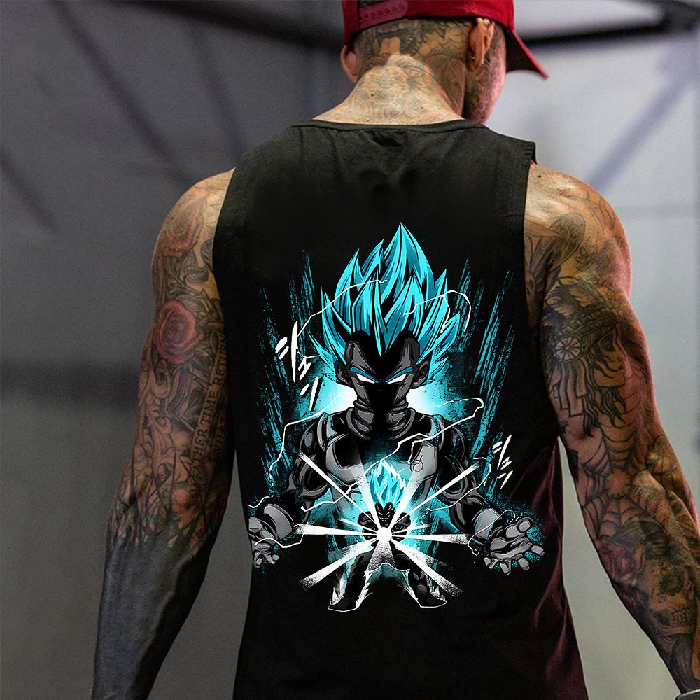 Unisex Oversized Anime Printed Tank Top