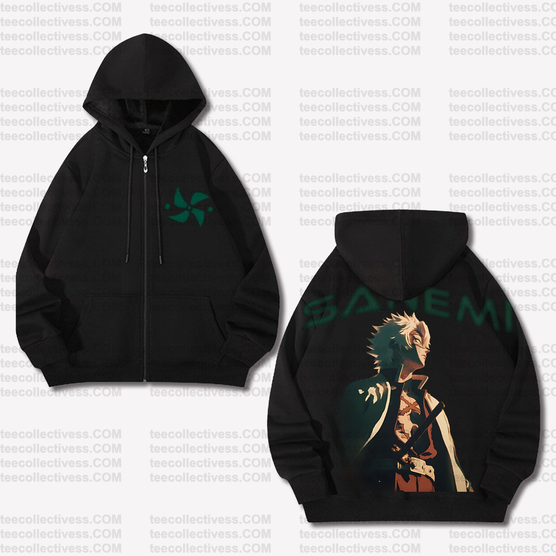 Unisex Graphic Streetwear Vintage Zipper Cardigan Plush Hoodie