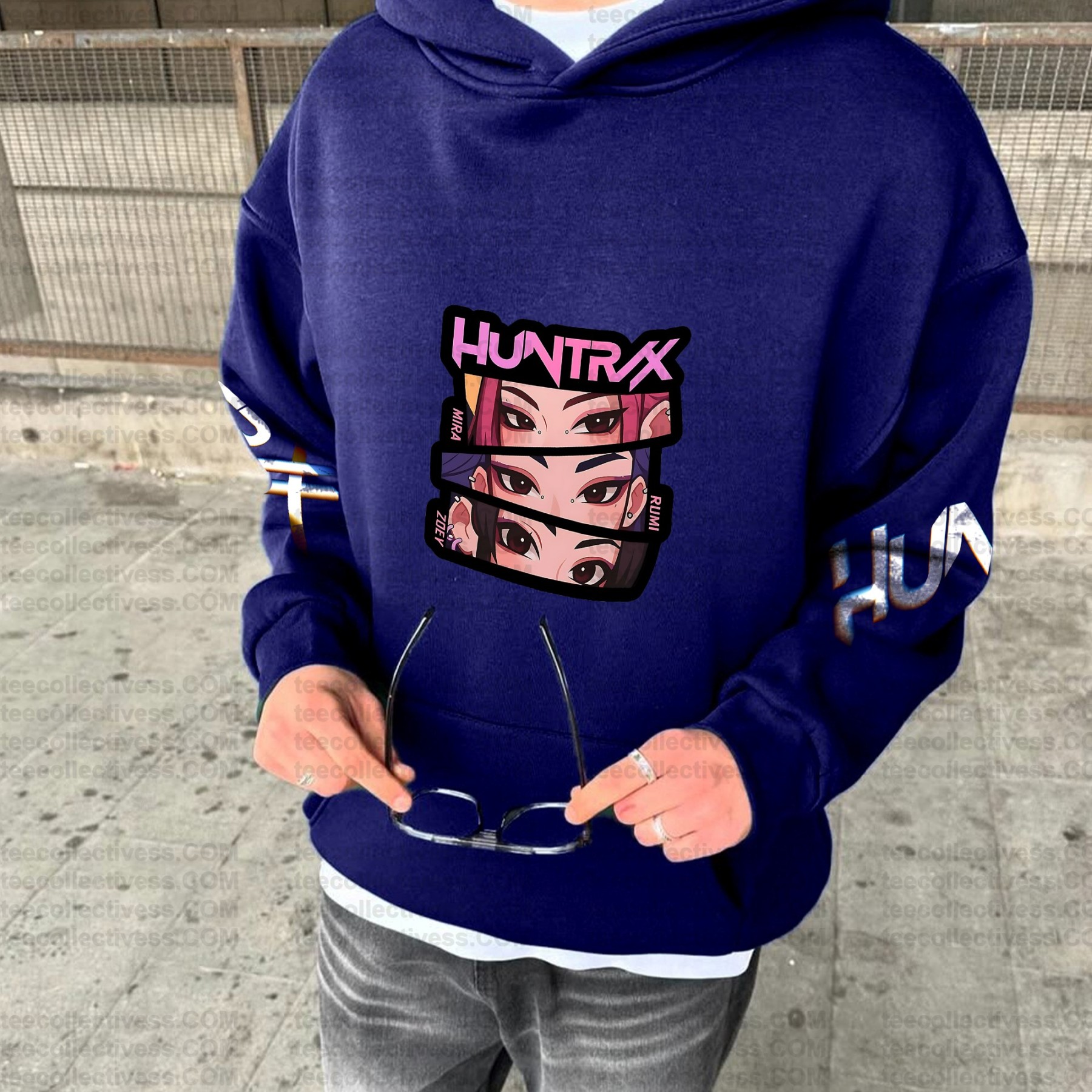 Plus Velvet Unisex Anime Graphic Streetwear Vintage Hoodie