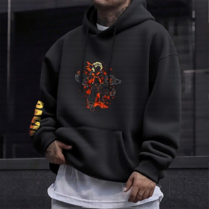 Unisex Anime Graphic Streetwear Vintage Plush Hoodie