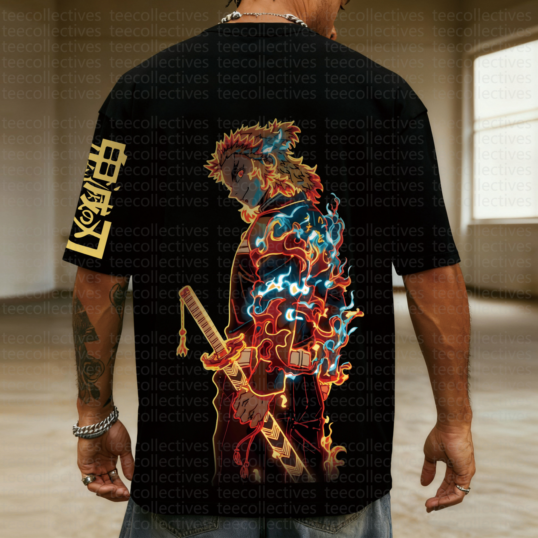 Unisex Anime Inspired Vintage T-Shirt 丨Demon slayer