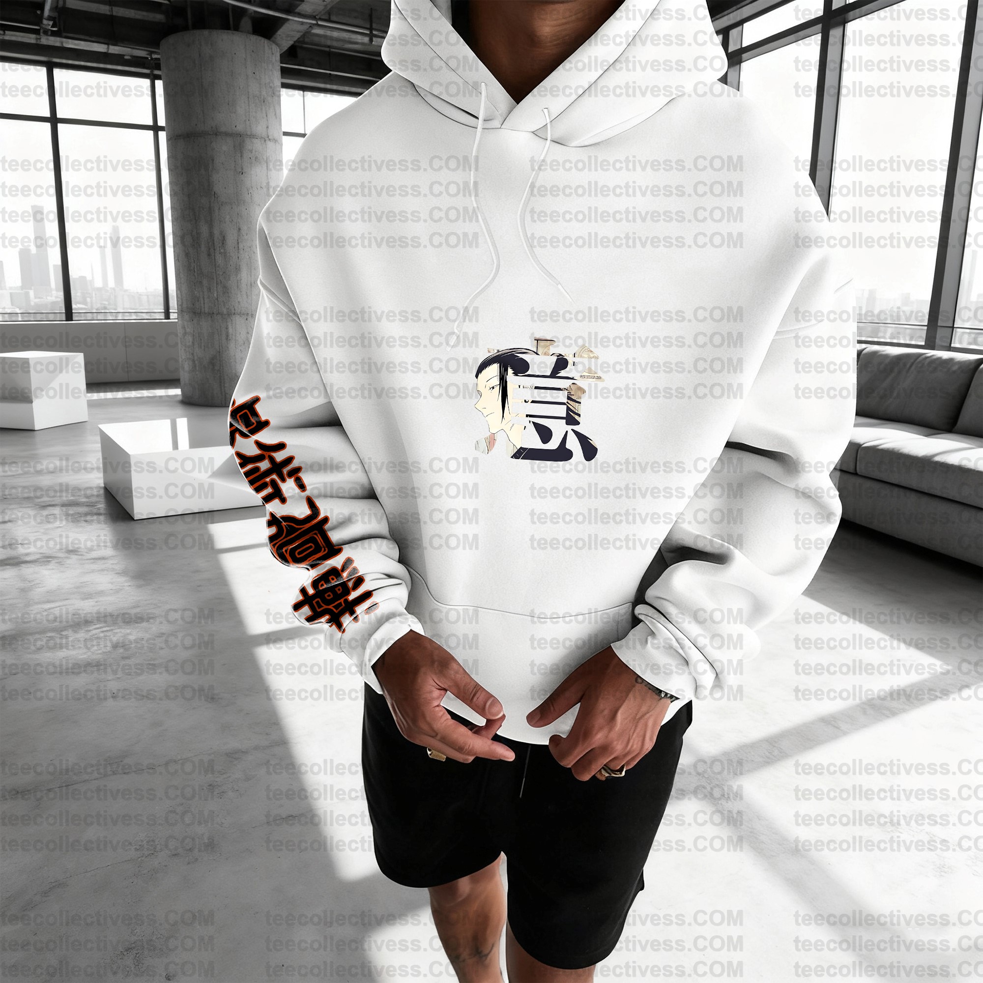 Plus Velvet Unisex Anime Graphic Streetwear Vintage Hoodie