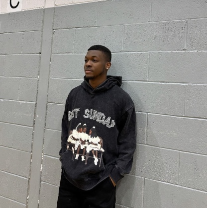 Vintage First Sunday Faith Graphic Acid Washed Oversized Hoodie