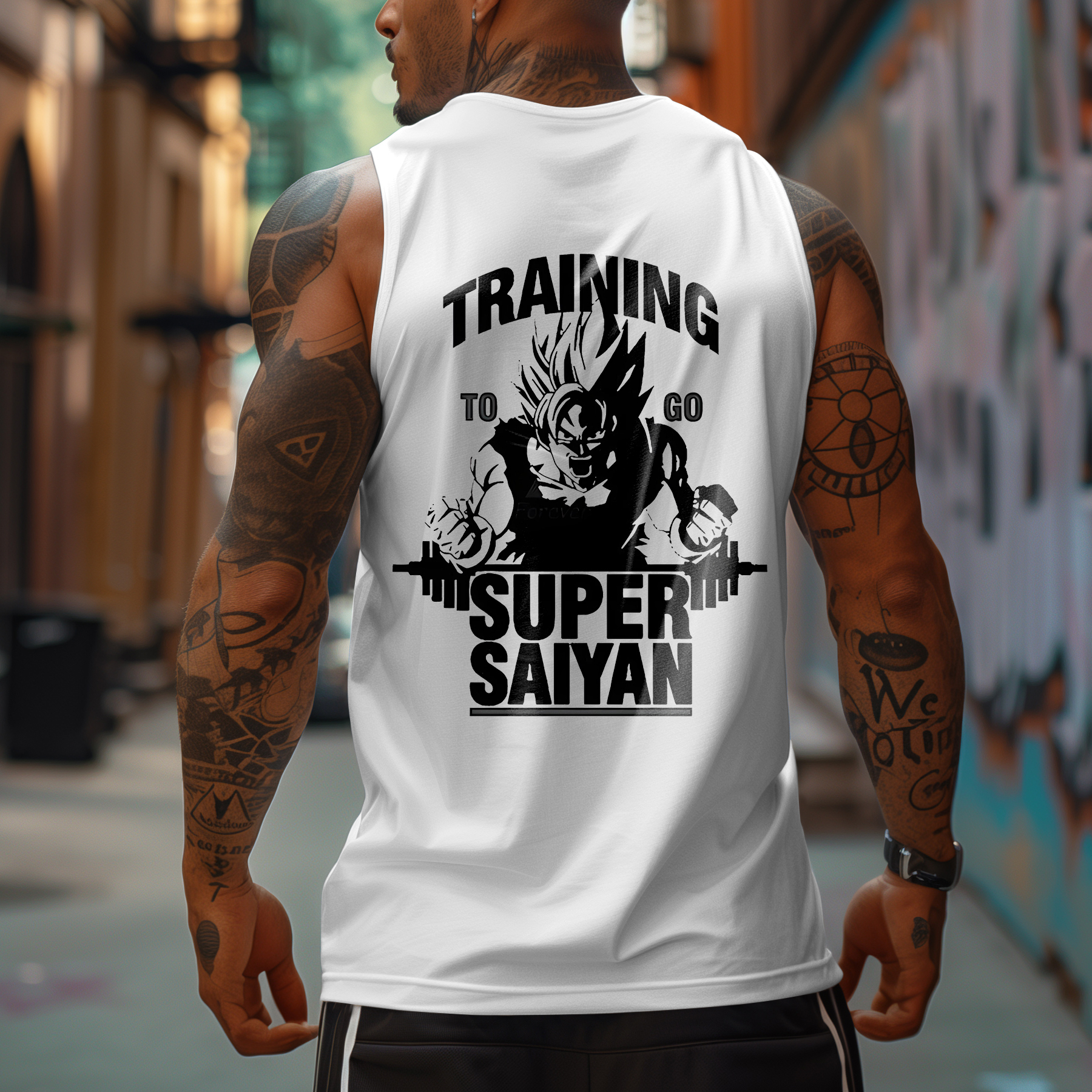 Oversized Men's Training Fitness Tank Top