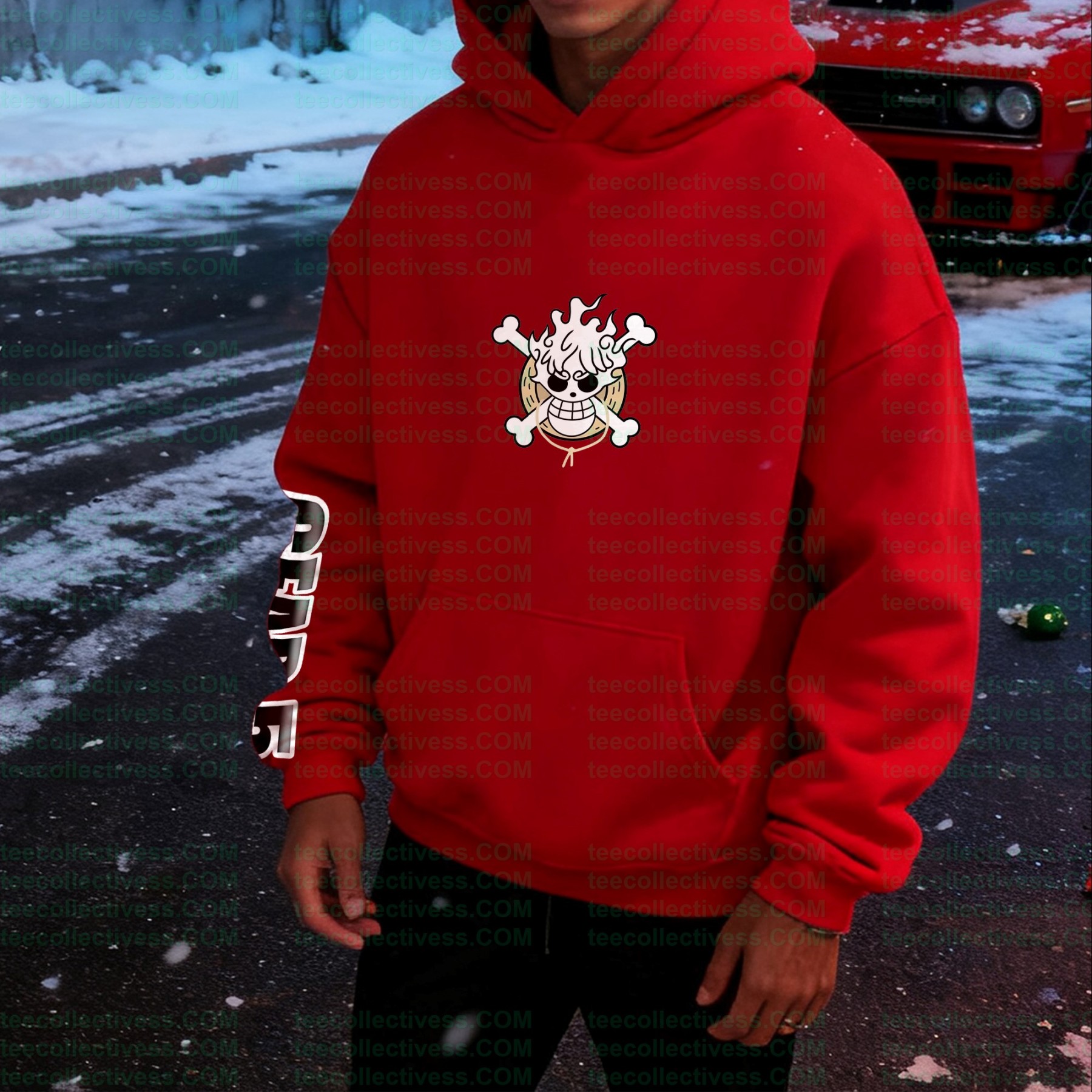 plus velvetUnisex Anime Graphic Streetwear Vintage Hoodie