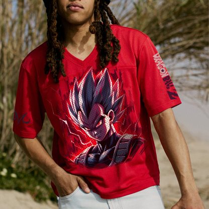 Unisex  “DRAGON BALL” Anime Style Retro I Mesh T-Shirt