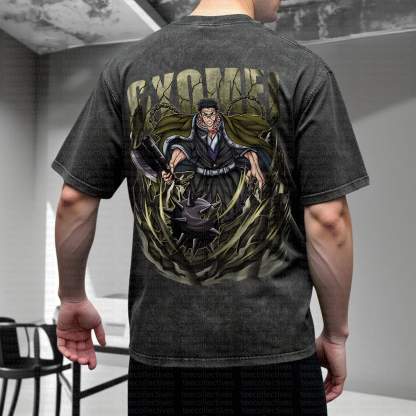 Unisex Anime Inspired Vintage Washed T-Shirt丨Demon Slayer