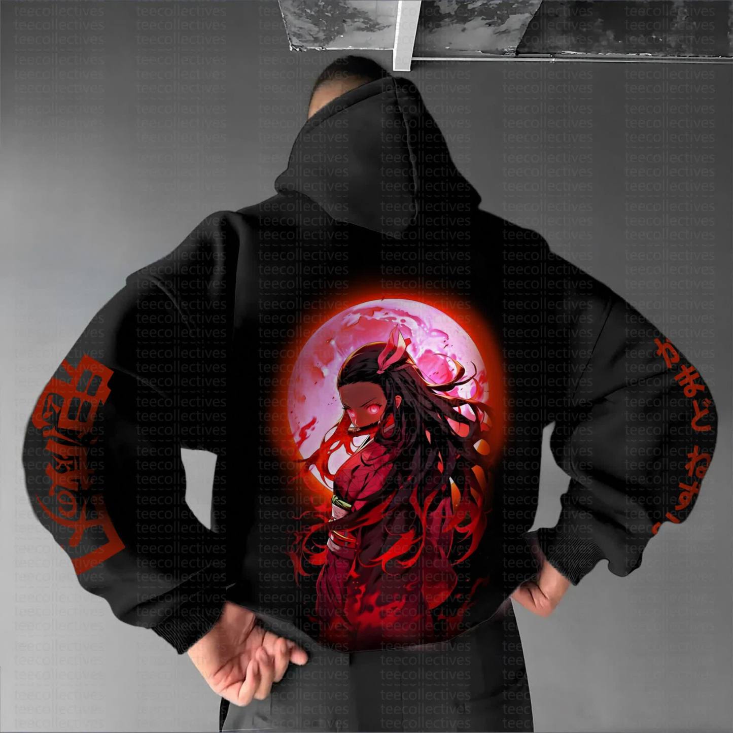 Unisex Anime Graphic Streetwear Vintage Hoodie丨Demon Slayer X Pokémon