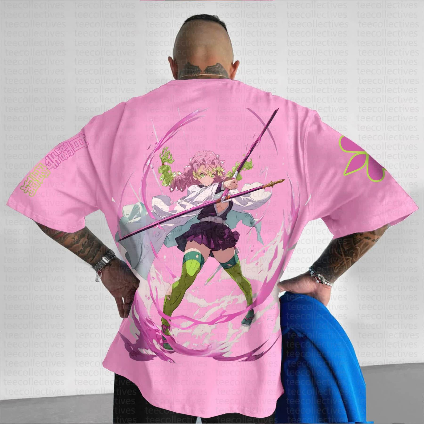 Unisex Anime Inspired Vintage T-Shirt丨Demon Slayer X Pokémon