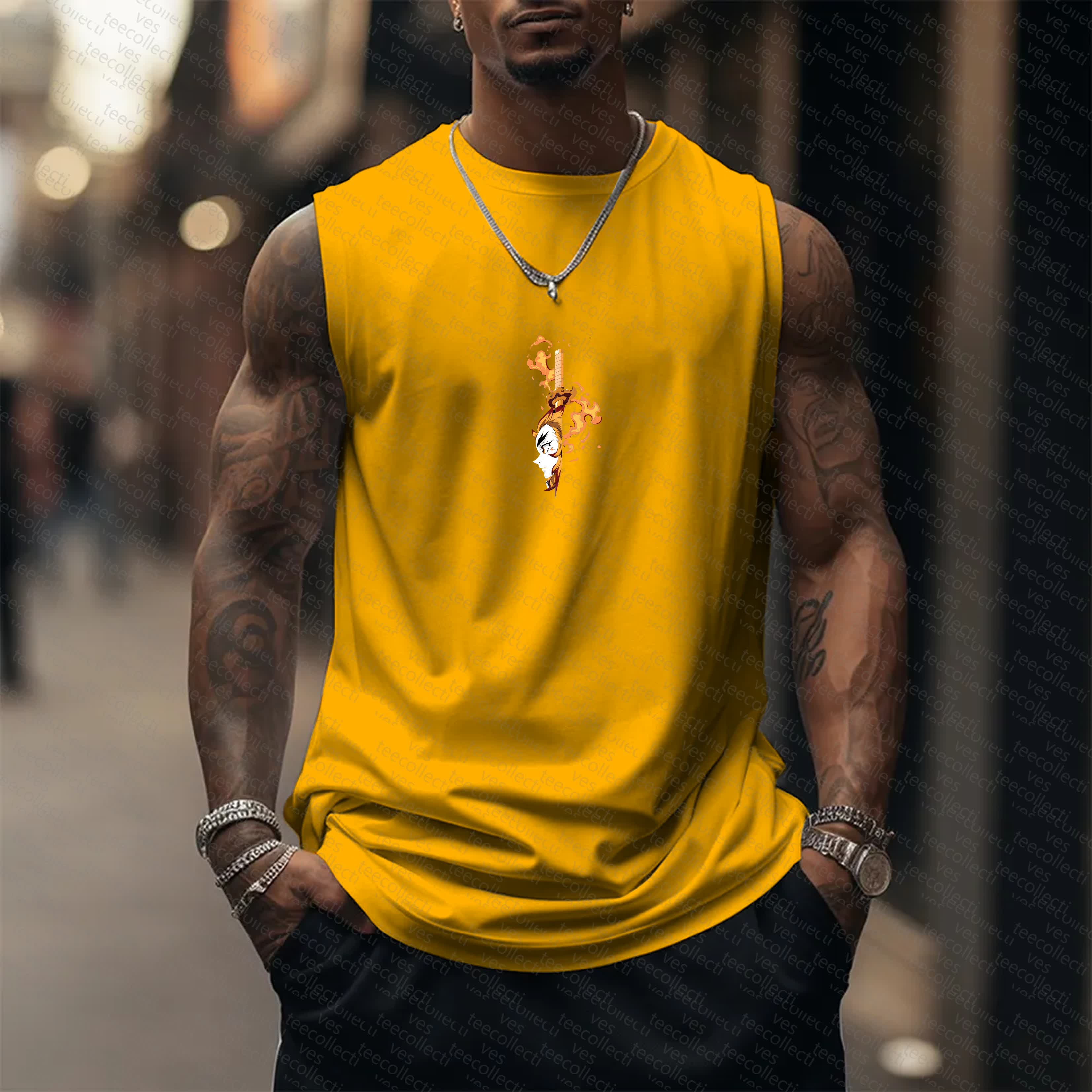 Unisex  “Demon Slayer” Casual Anime  Tank Top