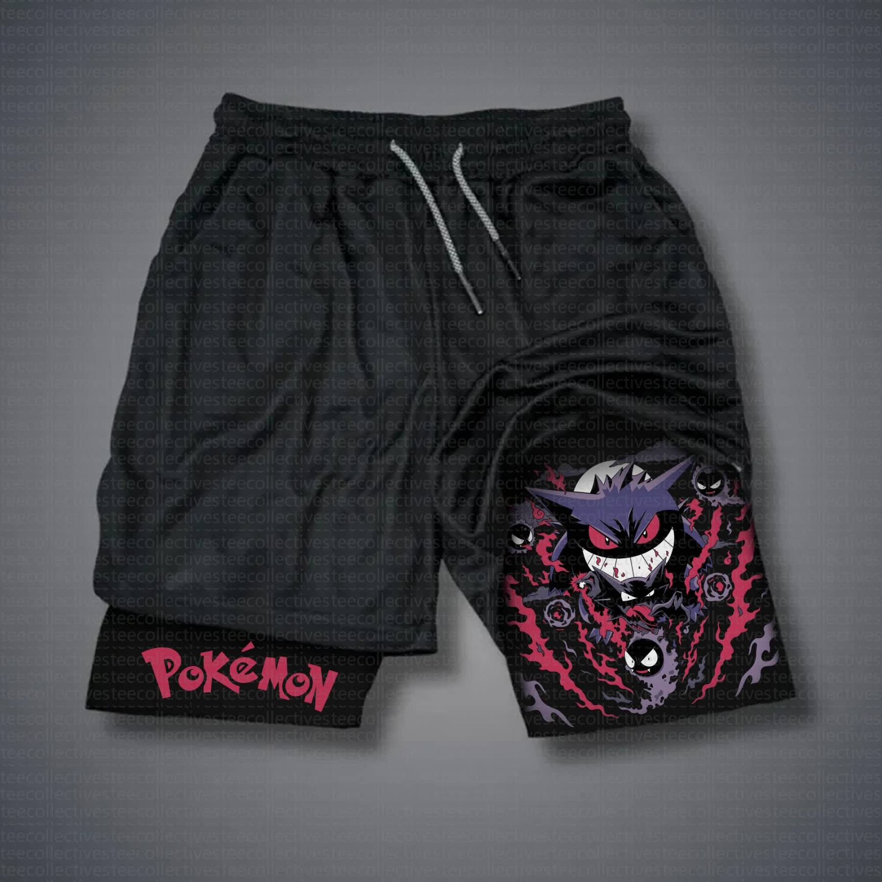 Unisex Casual Anime Streetwear Shorts 丨Demon Slayer X Pokémon