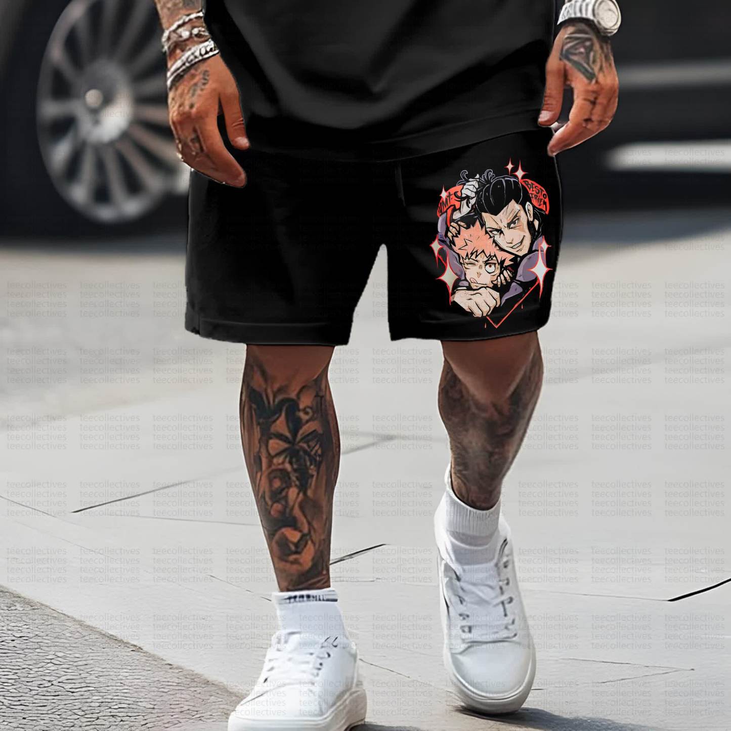 Unisex Casual Anime Streetwear Shorts 丨Demon Slayer X Pokémon