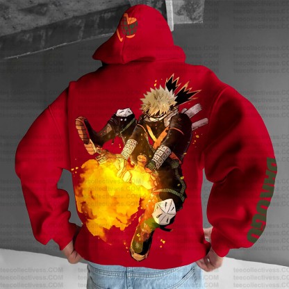 Unisex Anime Graphic Streetwear Vintage Plush Hoodie