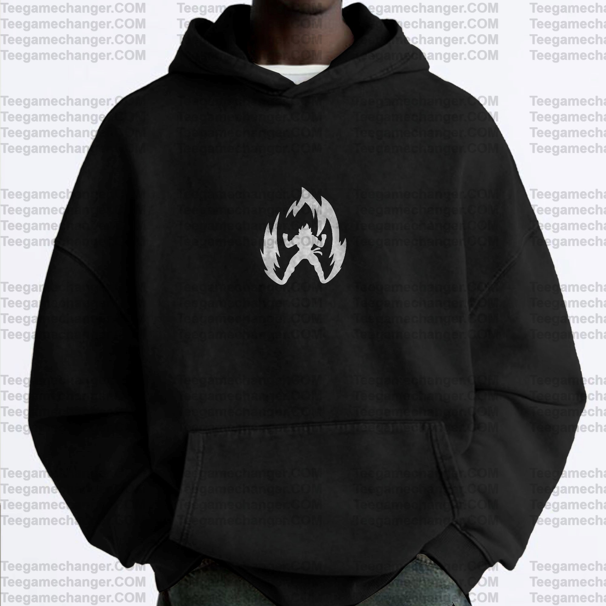 Vintage 3D Direct Inkjet Printed Washed Unisex Plush Hoodie