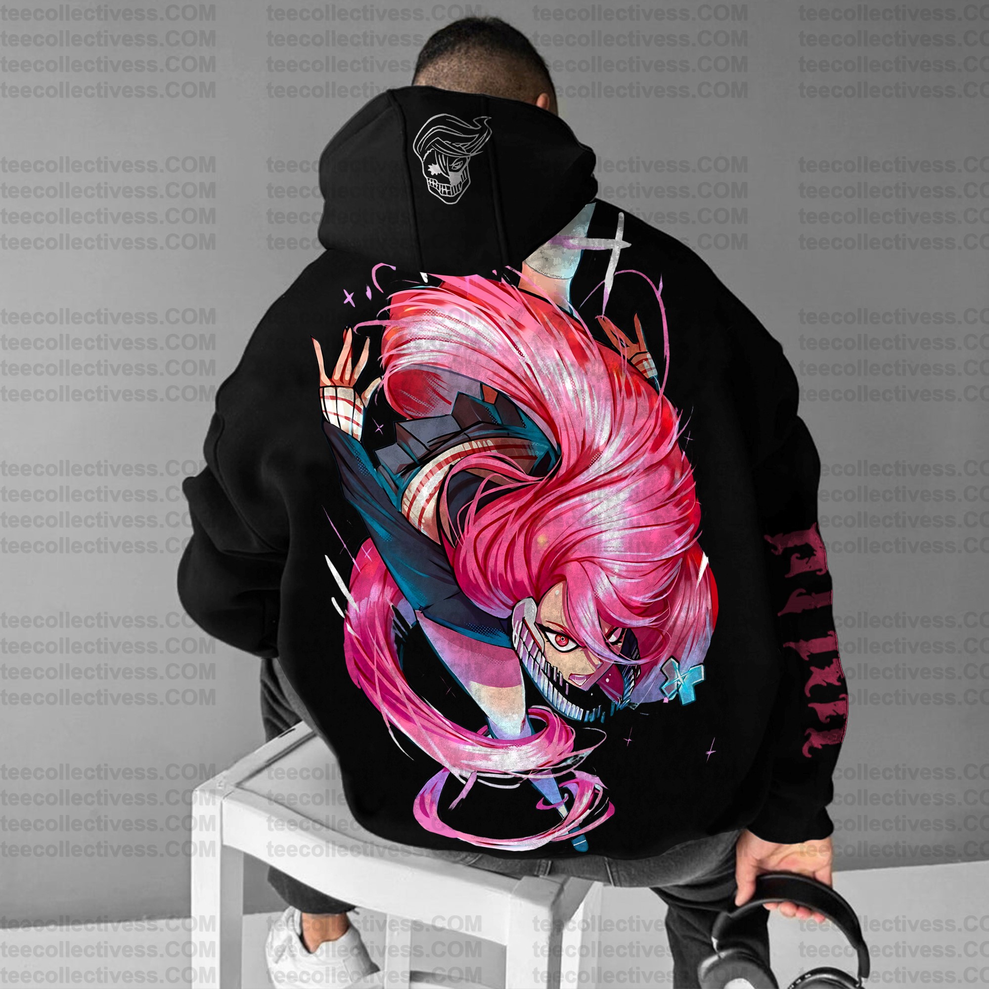 Unisex Anime Print  Casual Oversized Hoodie