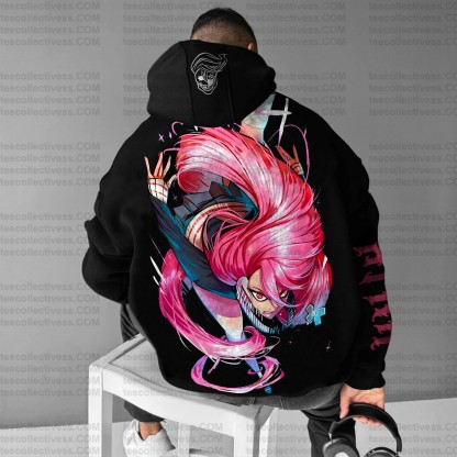 Unisex Anime Print  Casual Oversized Hoodie