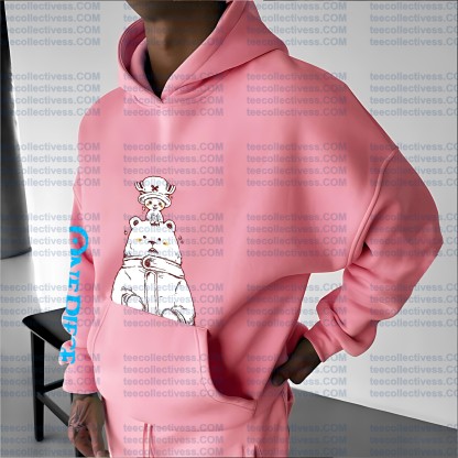 Plus Velvet Unisex Anime Graphic Streetwear Vintage Hoodie