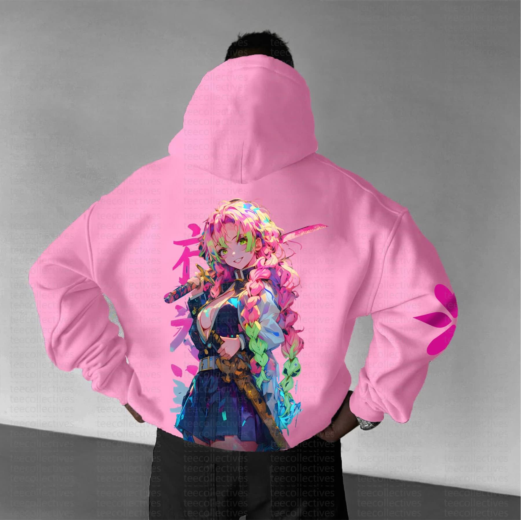 Unisex Anime Graphic Streetwear Vintage Hoodie丨Demon Slayer X Pokémon