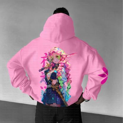 Unisex Anime Graphic Streetwear Vintage Hoodie丨Demon Slayer