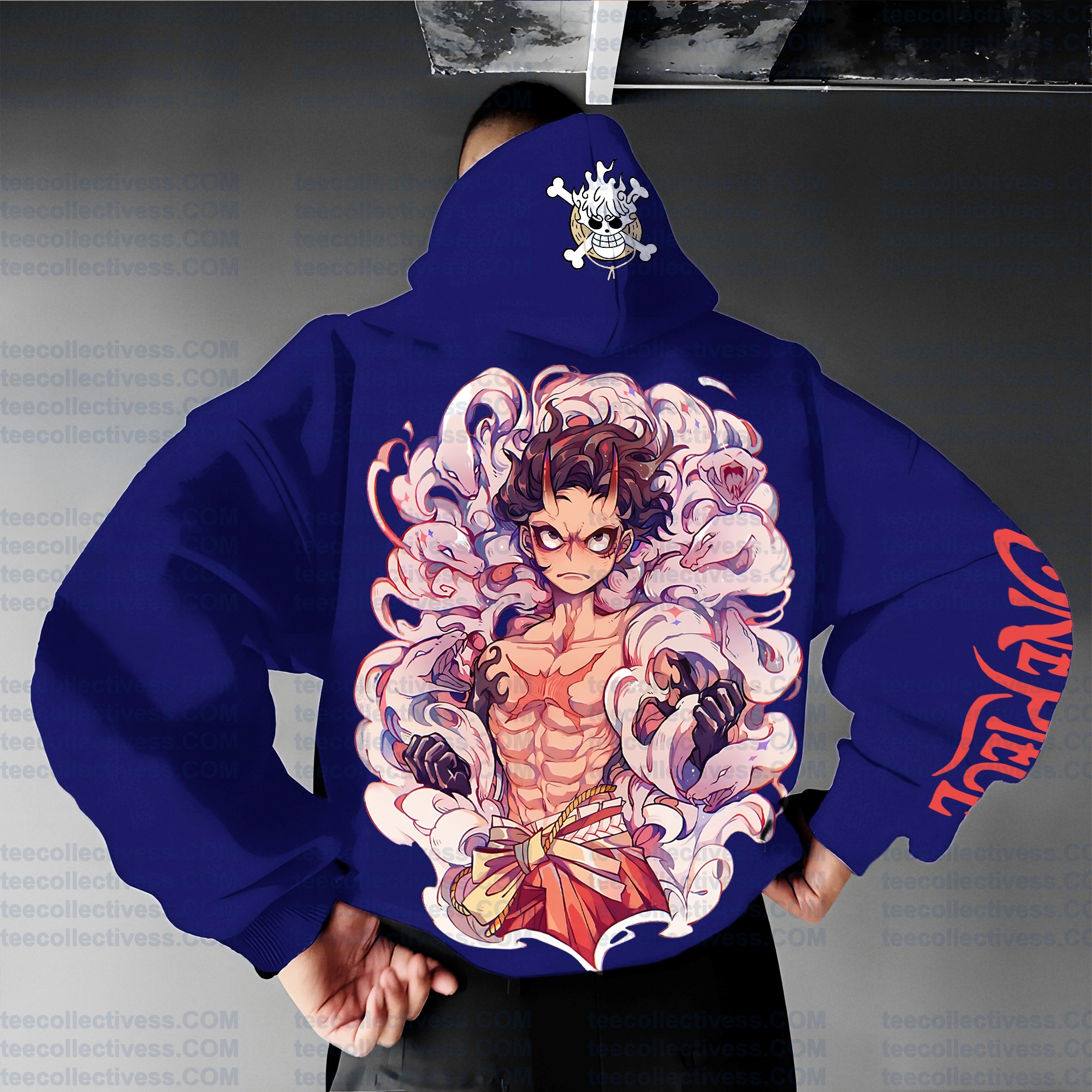 Plus Velvet Unisex Anime Graphic Streetwear Vintage Hoodie