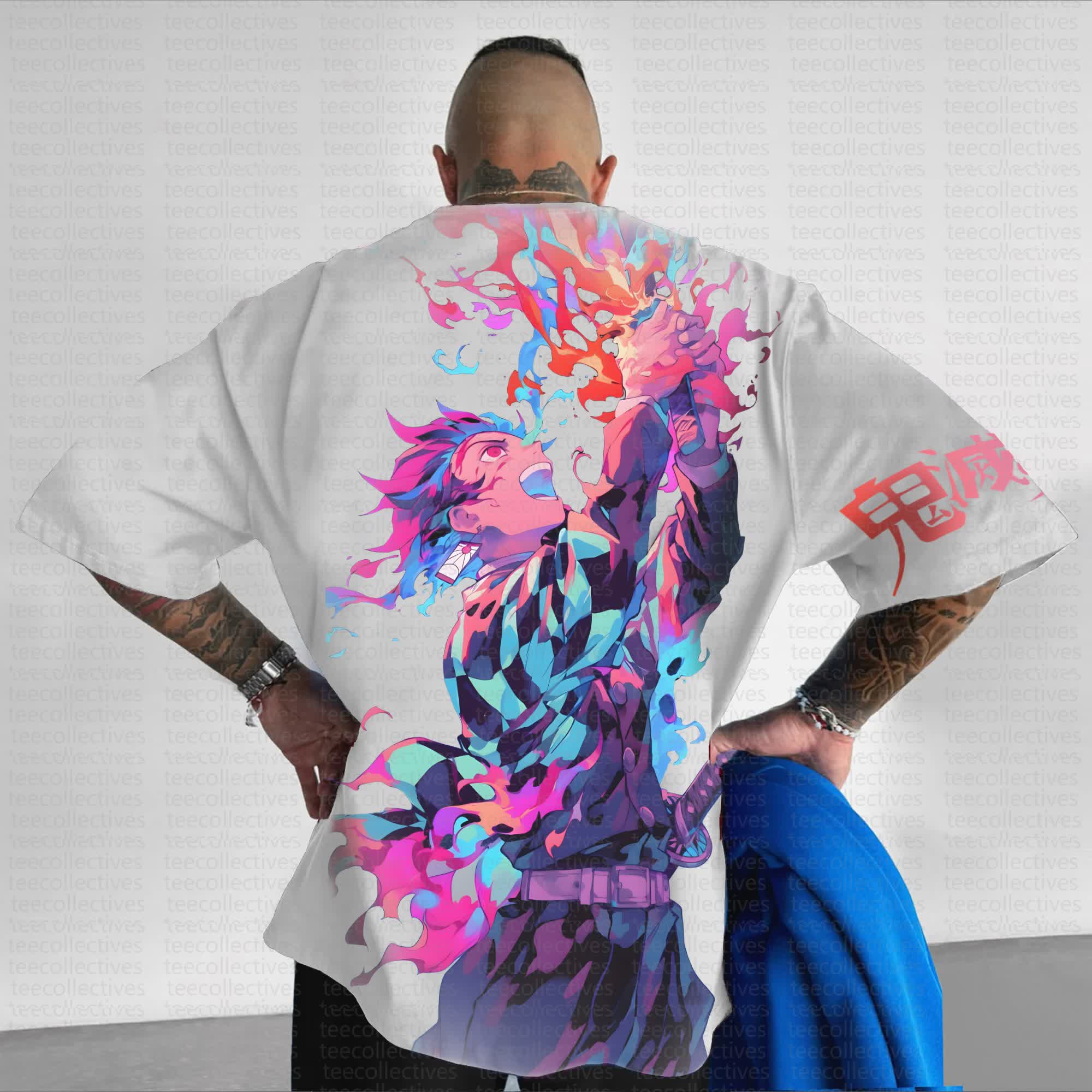 Unisex Anime Inspired Vintage T-Shirt丨Demon Slayer