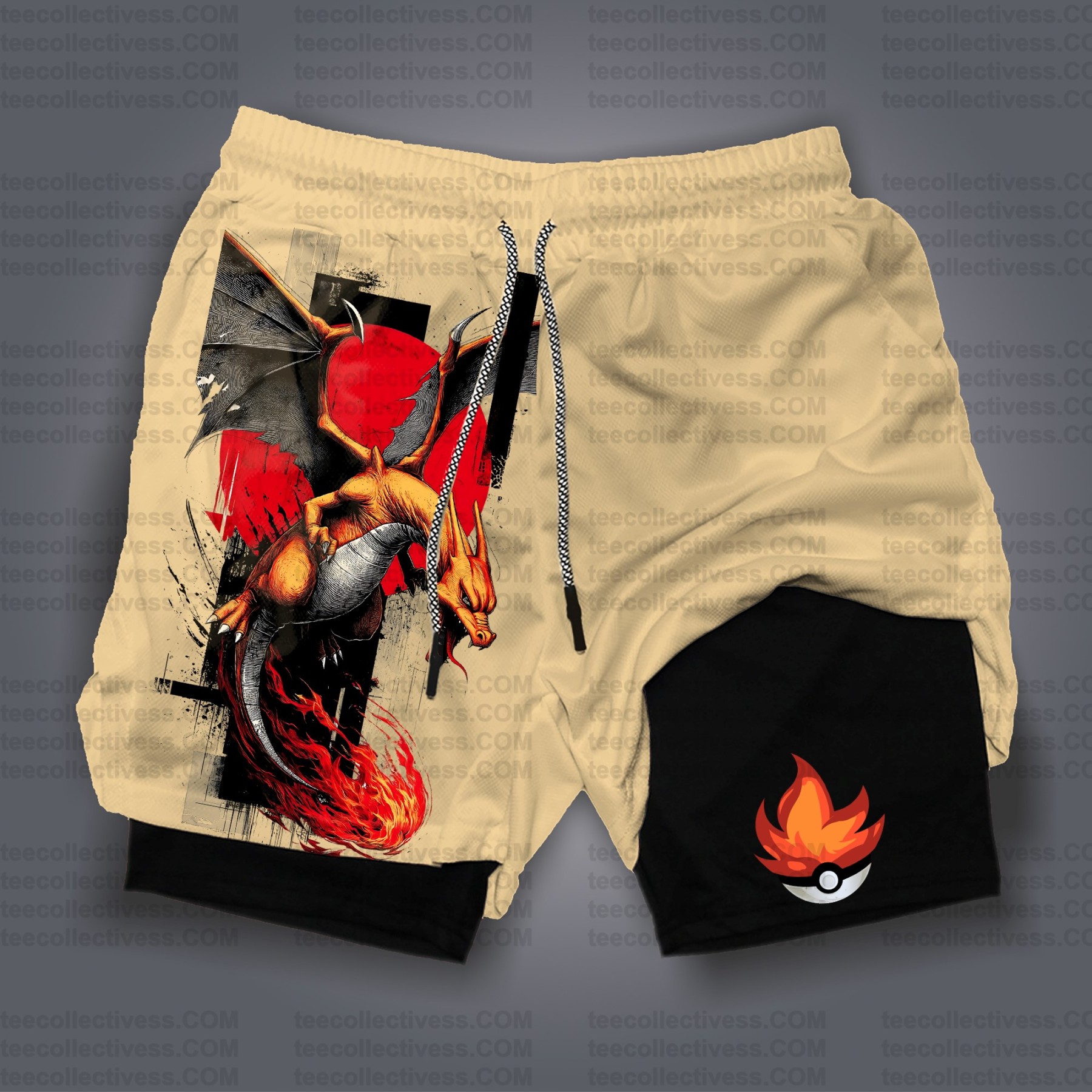 Unisex Casual Anime Streetwear Shorts 丨Demon Slayer X Pokémon