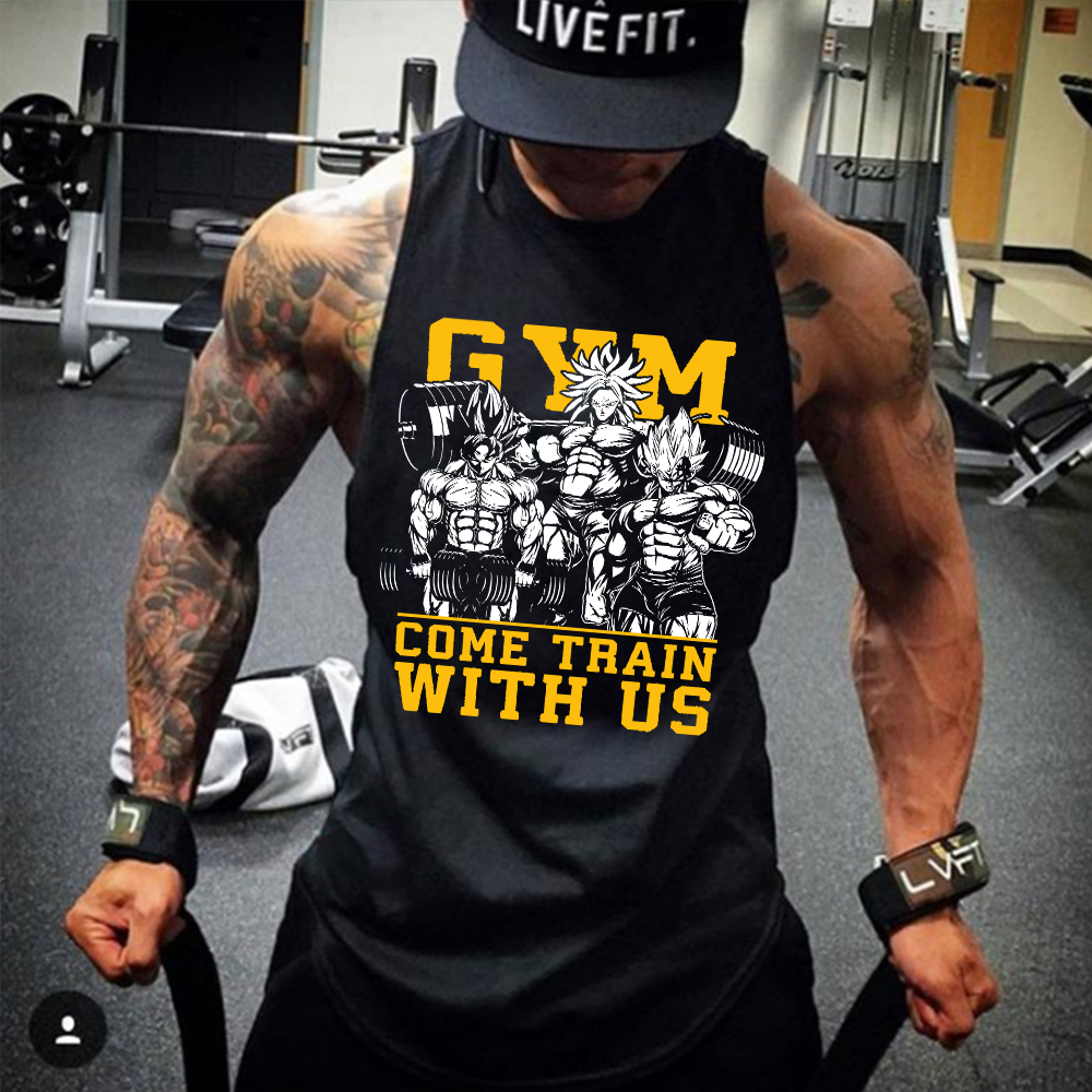 Men's Anime Print Ultimate Gym Tank Top