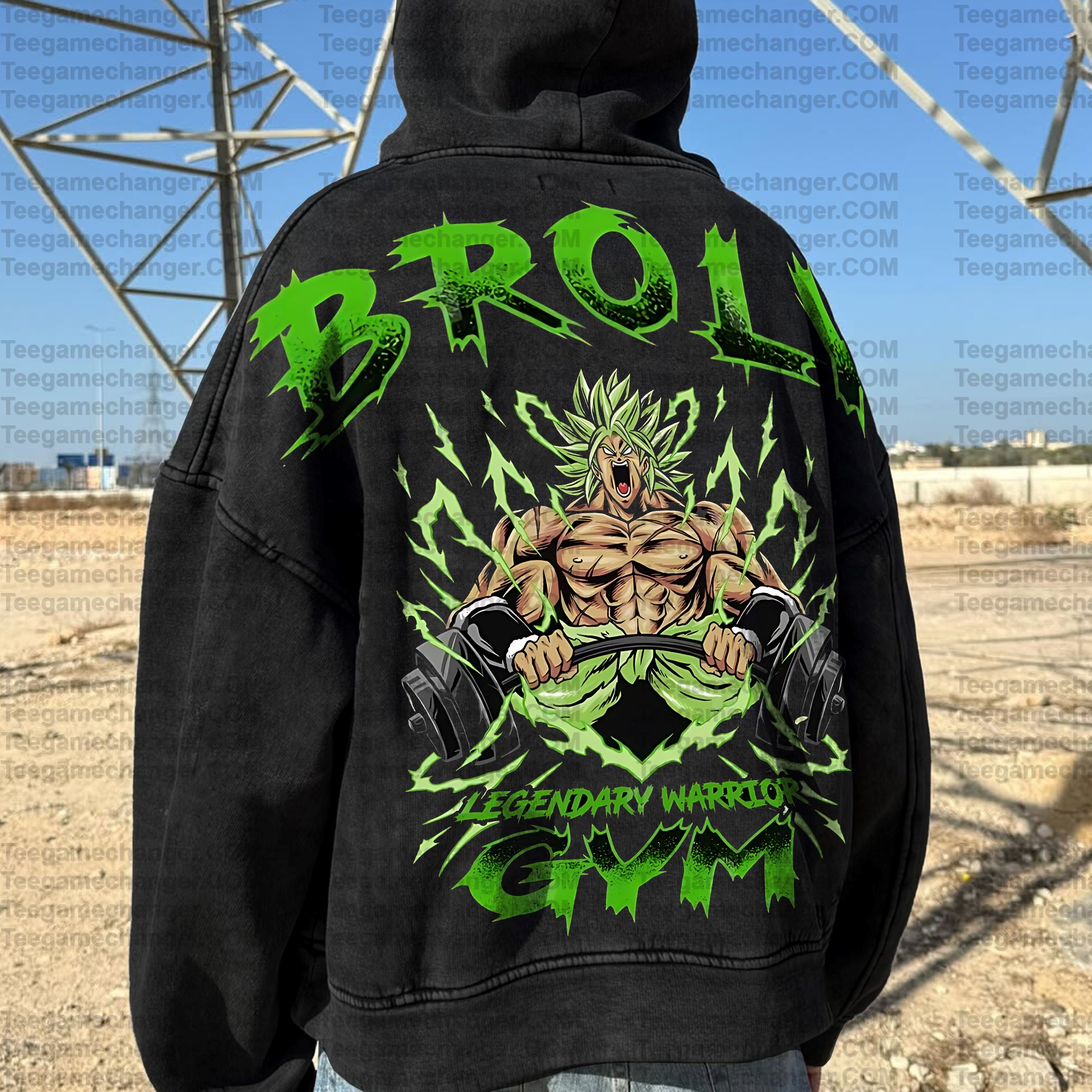 Vintage 3D Direct Inkjet Printed Washed Unisex Plush Hoodie