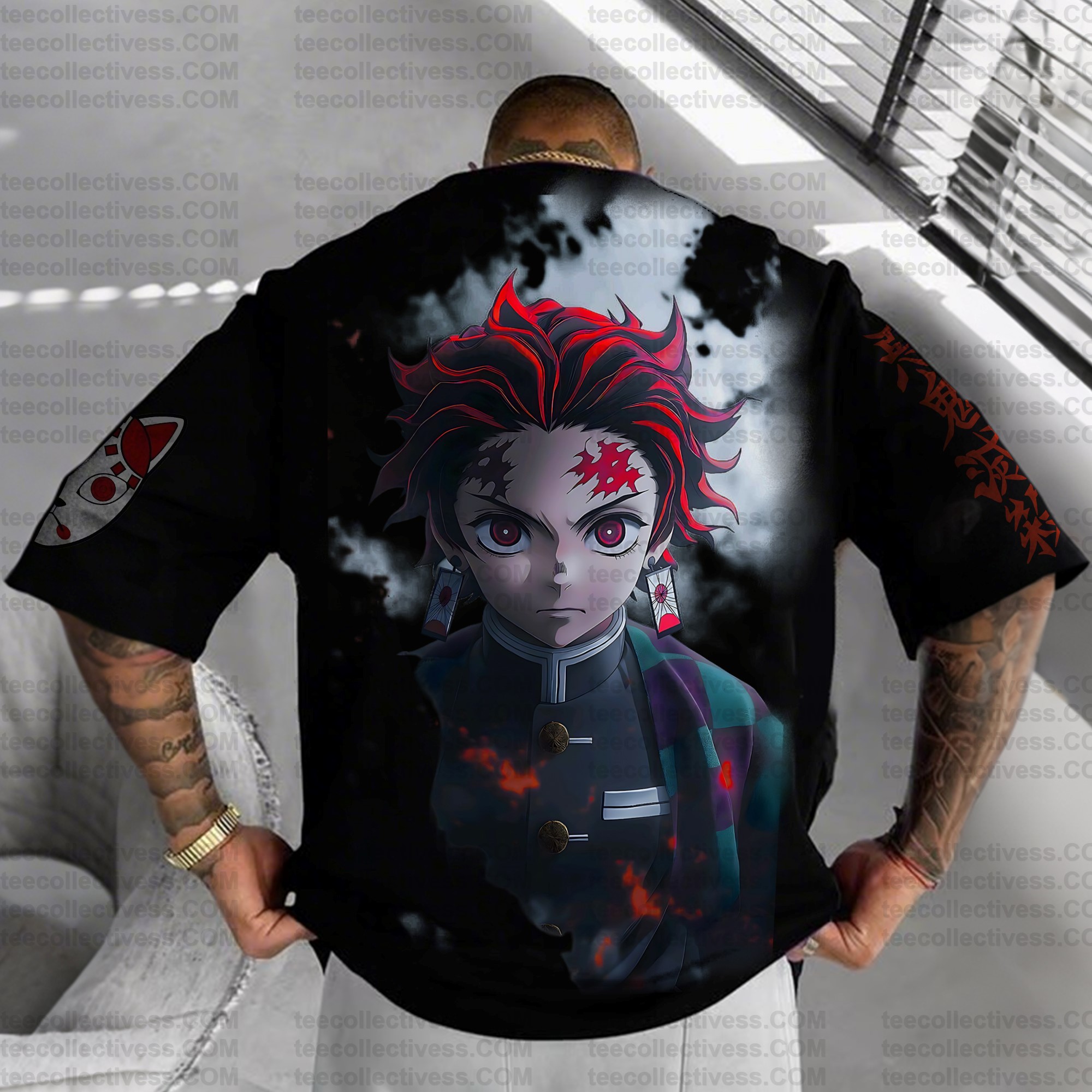 Unisex  " Demon slayer " Anime Inspired Vintage T-Shirt