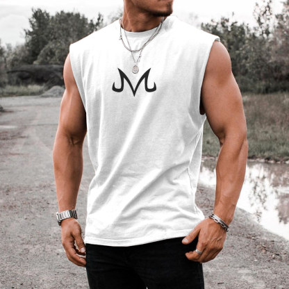 Men's Dragon Ball Print Anime Sports Tank Top