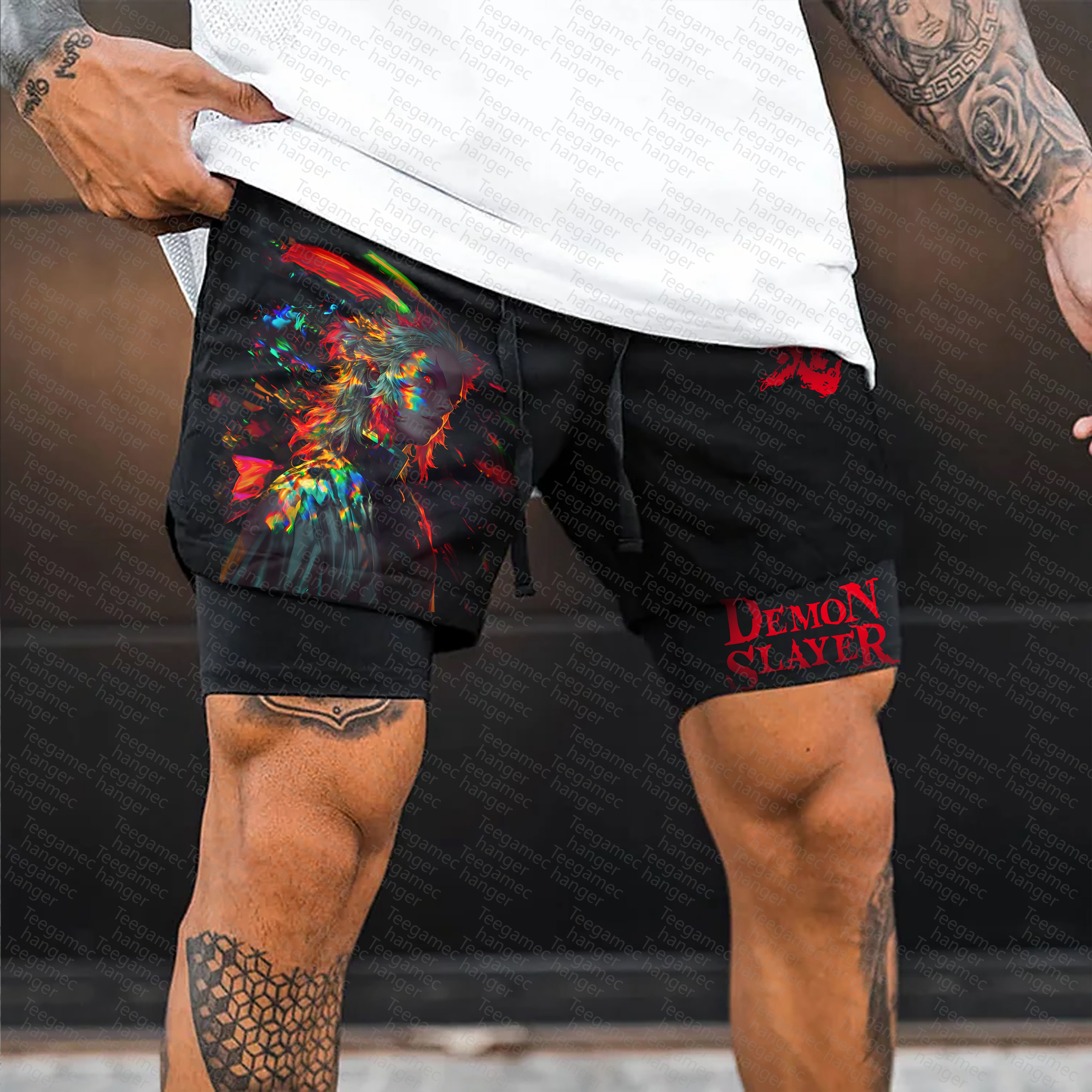 Unisex  Casual Anime Streetwear Shorts