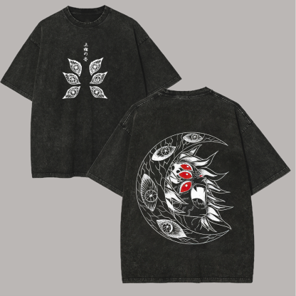 Demon Slayer Printed Unisex Washed 3D Direct Injection T-Shirt