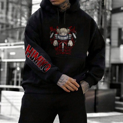 Unisex Anime Graphic Streetwear Vintage Plush Hoodie