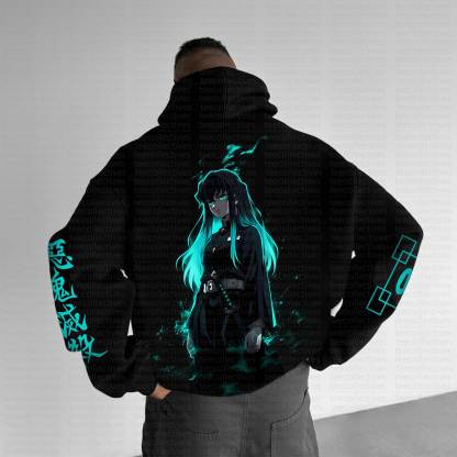 Unisex Anime Graphic Streetwear Vintage Hoodie丨Demon Slayer