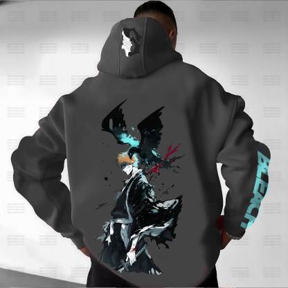 Unisex “Bleach” Anime Graphic Streetwear Vintage Hoodie