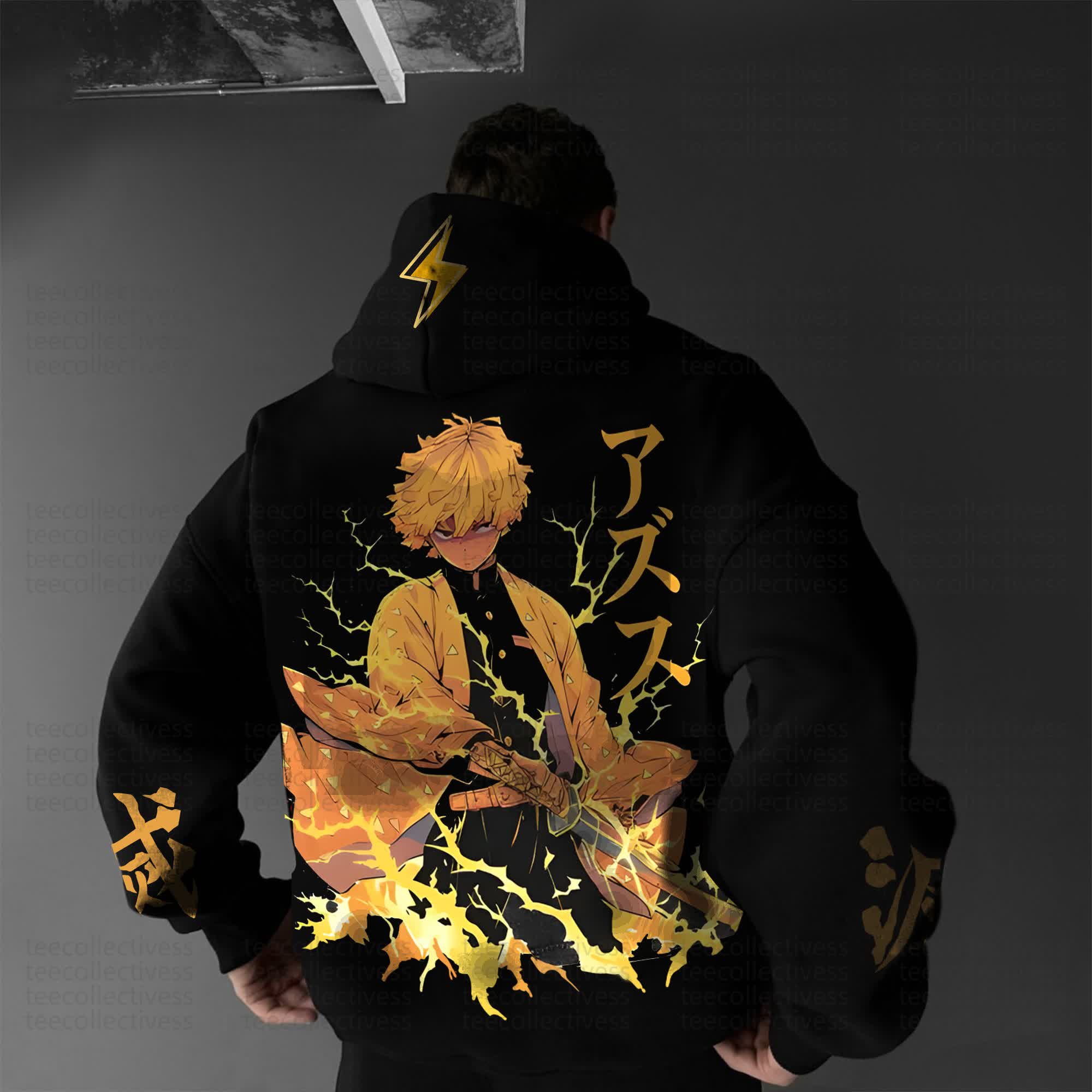 Unisex “Demon Slayer” Anime Graphic Streetwear Vintage Hoodie