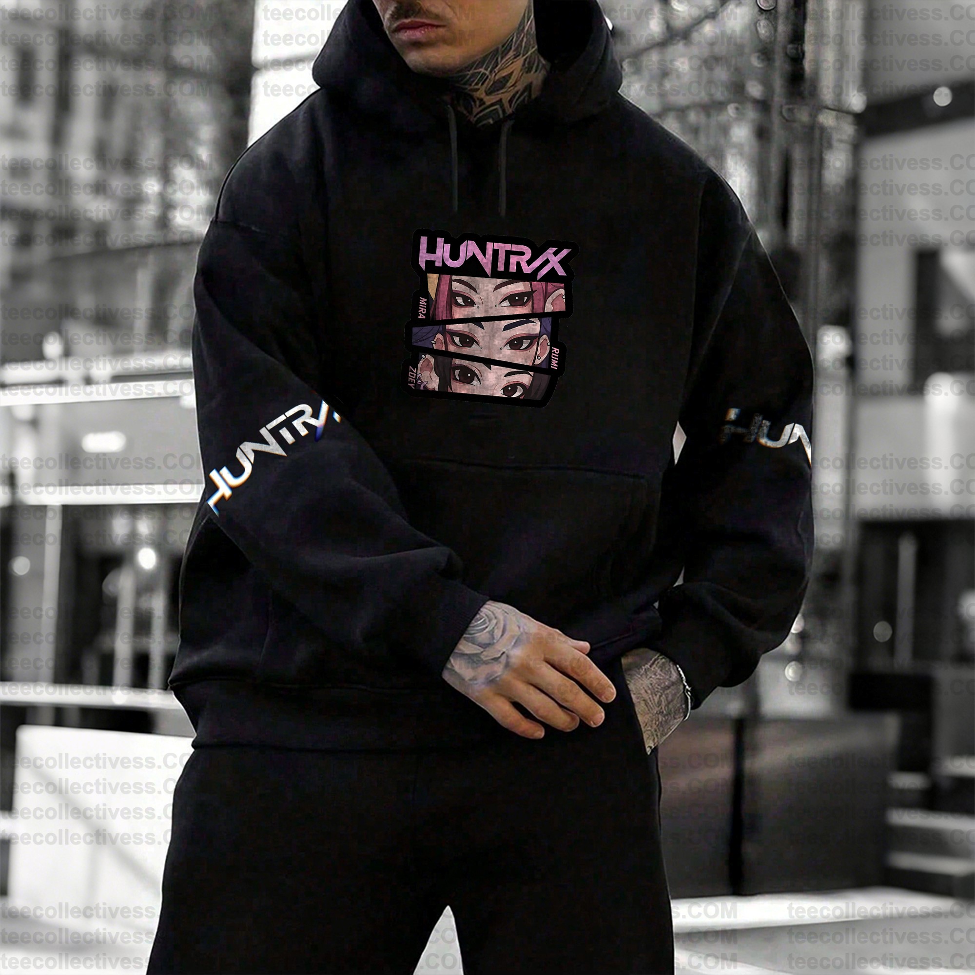 Plus Velvet Unisex Anime Graphic Streetwear Vintage Hoodie