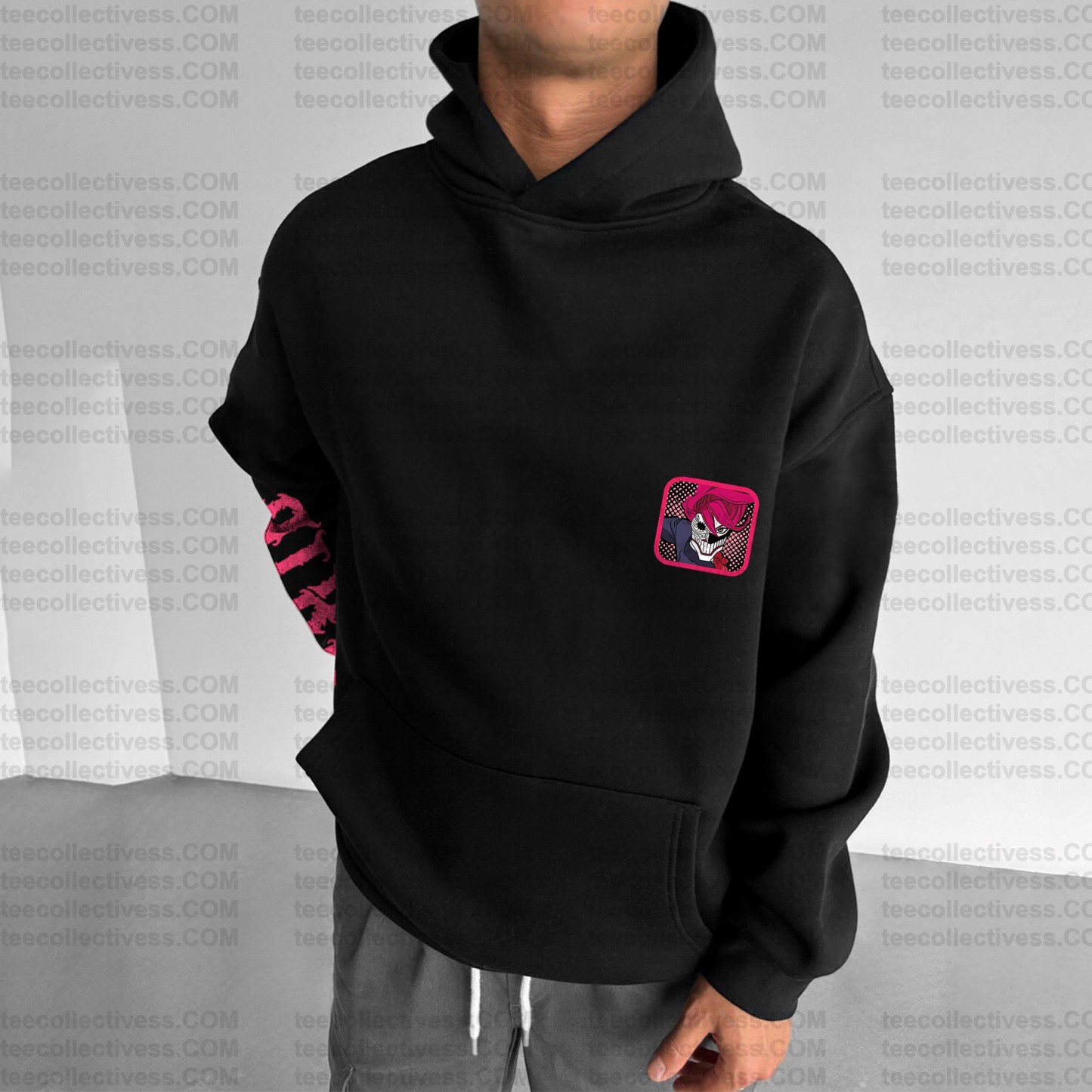 Unisex Anime Print  Casual Oversized Hoodie