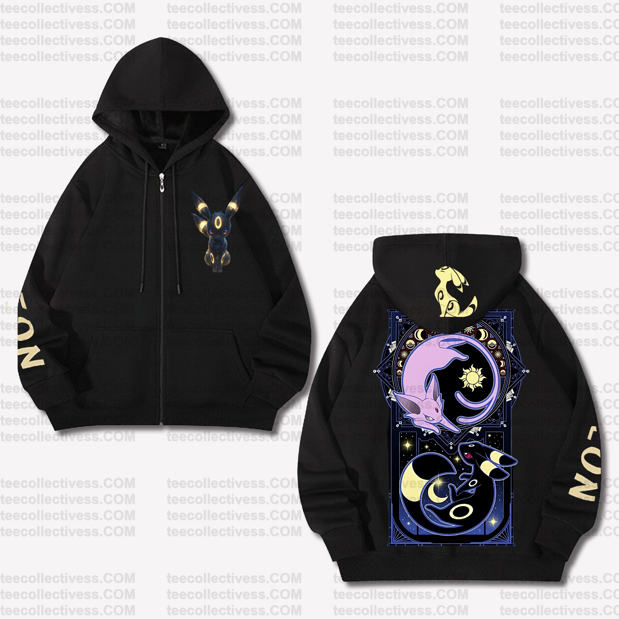 (Pokemon)Unisex Graphic Streetwear Vintage Zipper Cardigan Plush Hoodie