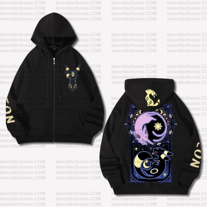 (Pokemon)Unisex Graphic Streetwear Vintage Zipper Cardigan Plush Hoodie