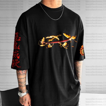 Unisex Anime Inspired Vintage T-Shirt| KNY