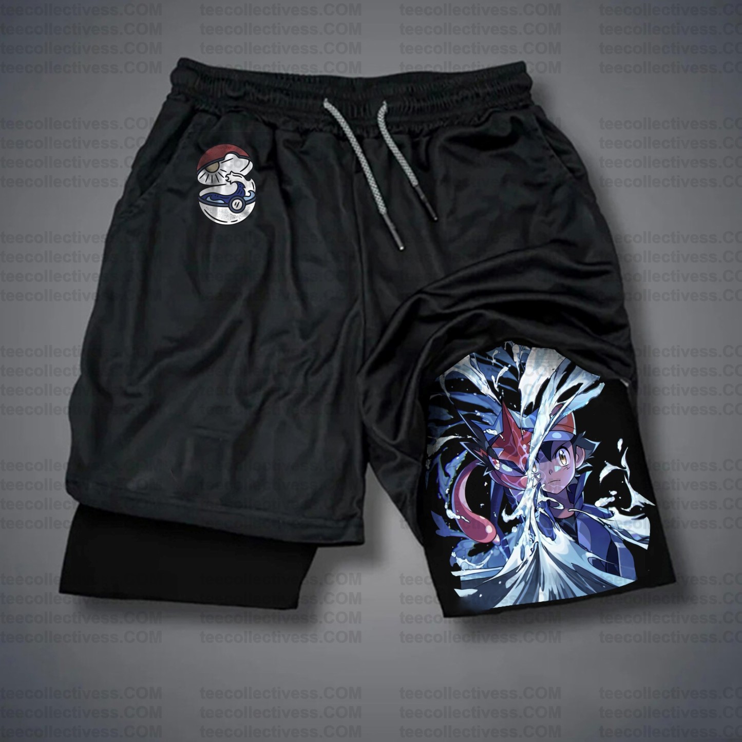 Unisex Casual Anime Streetwear Shorts 丨Demon Slayer X Pokémon