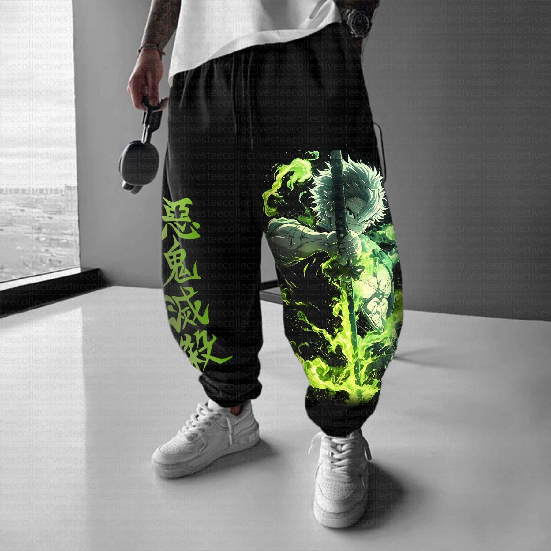 Unisex Anime Inspired Vintage Pants丨Demon Slayer X Pokémon