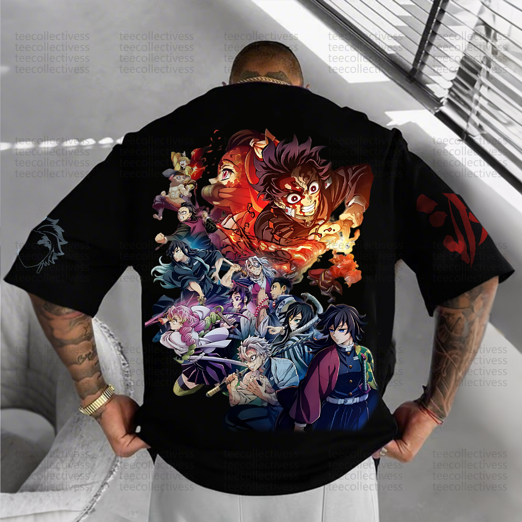 Unisex  " Demon slayer " Anime Inspired Vintage T-Shirt
