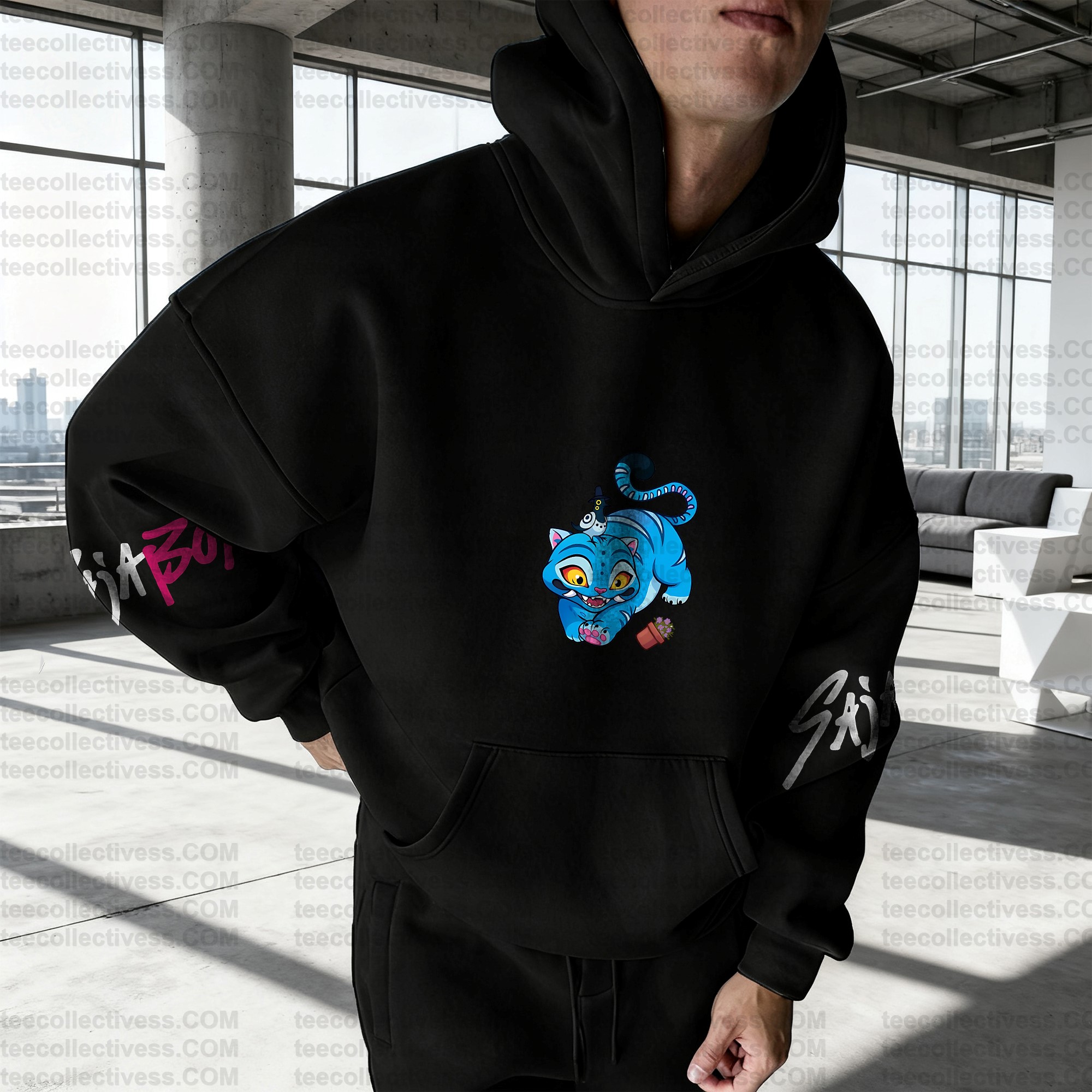 Plus Velvet Unisex Anime Graphic Streetwear Vintage Hoodie